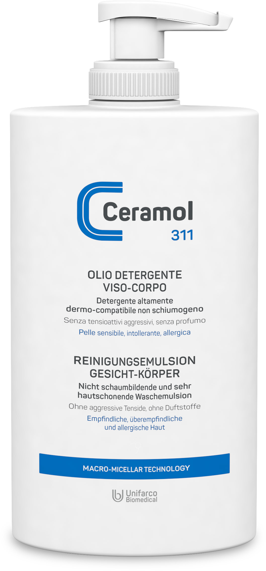 Ceramol 311 Reinigungsemulsion Gesicht Körper