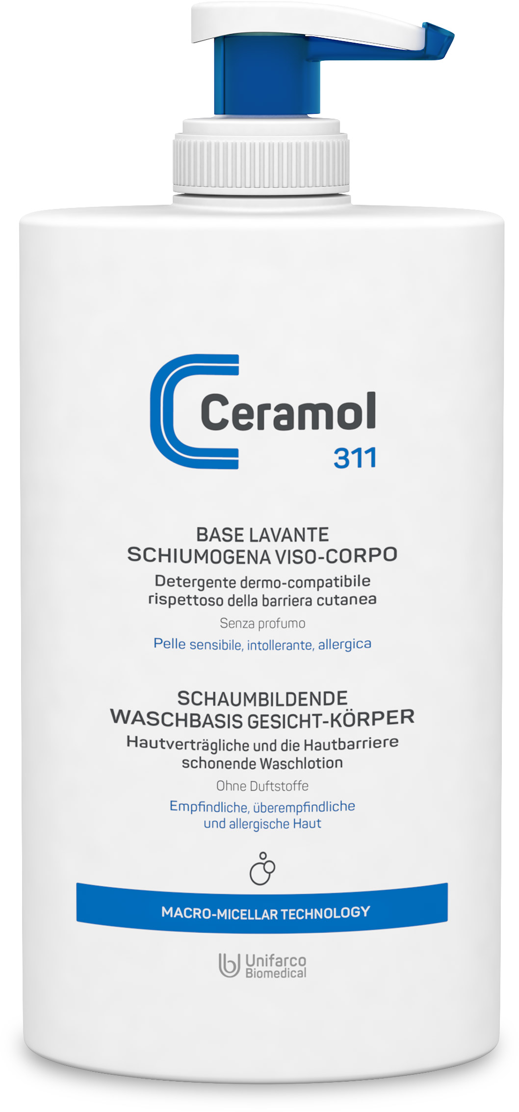 Ceramol 311 Schaumbildende Waschbasis Gesicht Körper