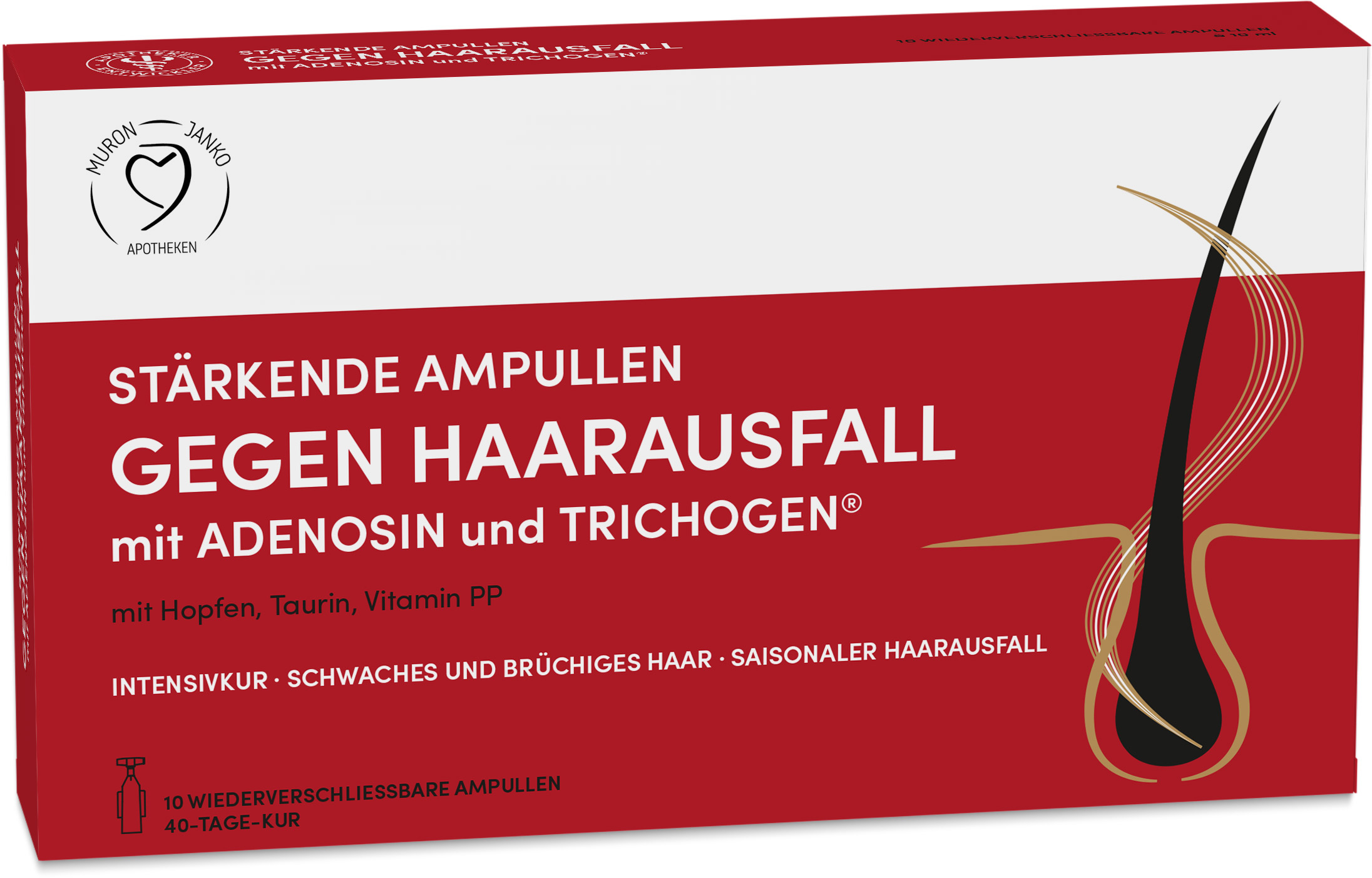 Stärkende Ampullen gegen Haarausfall